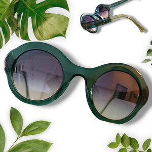 Luxury Anne et Valentin "Sunshine" Green Sunglasses